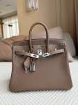 Сумка женская  Birkin , 25, swift Hermes Артикул LUX-126636. Вид 1