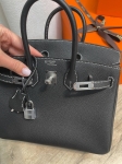 Сумка женская  Birkin , 25, Togo, PHW Hermes Артикул LUX-130497. Вид 4