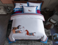 Комплект постельного белья  Hermes Артикул LUX-130680. Вид 3