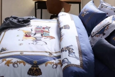 Комплект постельного белья  Hermes Артикул LUX-130676. Вид 4