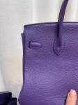 Сумка женская Hermes Birkin, 25 , PHW Togo  Hermes Артикул LUX-131540. Вид 4