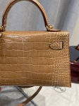 Сумка женская Kelly mini Crocodile Alligator Lisse Hermes Артикул LUX-131770. Вид 8