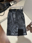 Юбка кожаная Yves Saint Laurent Артикул LUX-132456. Вид 1