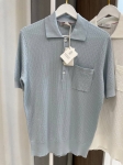 Рубашка-поло в рубчик  Brunello Cucinelli Артикул LUX-133209. Вид 2