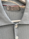 Рубашка-поло в рубчик  Brunello Cucinelli Артикул LUX-133209. Вид 3