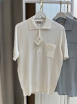 Рубашка-поло в рубчик  Brunello Cucinelli Артикул LUX-133208. Вид 1