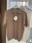 Рубашка-поло в рубчик  Brunello Cucinelli Артикул LUX-133207. Вид 1
