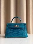 Сумка женская Kelly mini Crocodile Alligator Lisse Hermes Артикул LUX-133401. Вид 1