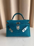 Сумка женская Kelly mini Crocodile Alligator Lisse Hermes Артикул LUX-133401. Вид 3
