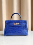 Сумка женская Kelly mini Crocodile Alligator Lisse Hermes Артикул LUX-133399. Вид 2