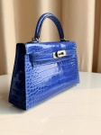 Сумка женская Kelly mini Crocodile Alligator Lisse Hermes Артикул LUX-133399. Вид 5