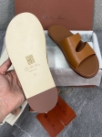 Шлепанцы  Loro Piana Артикул LUX-133917. Вид 3