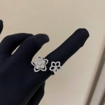 Двойное кольцо с бриллиантами Graff Wild Flower Double Diamond Ring Graff Артикул LUX-134832. Вид 1