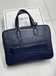  Портфель из натуральной кожи крокодила Zilli Артикул LUX-135149. Вид 3
