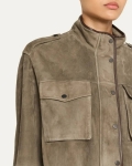 Замшевая куртка  Brunello Cucinelli Артикул LUX-135855. Вид 2
