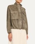 Замшевая куртка  Brunello Cucinelli Артикул LUX-135855. Вид 1
