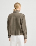 Замшевая куртка  Brunello Cucinelli Артикул LUX-135854. Вид 3