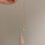 Изысканное  колье с подвеской Plume de Paon Boucheron  Артикул LUX-136156. Вид 7