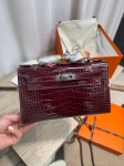 Сумка Kelly Pochette Crocodile Alligator Lisse Hermes Артикул LUX-136055. Вид 2