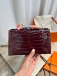 Сумка Kelly Pochette Crocodile Alligator Lisse Hermes Артикул LUX-136055. Вид 4
