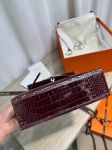 Сумка Kelly Pochette Crocodile Alligator Lisse Hermes Артикул LUX-136055. Вид 8