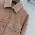 Замшевая куртка Brunello Cucinelli Артикул LUX-136136. Вид 2