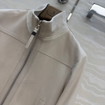 Кожаный бомбер  Brunello Cucinelli Артикул LUX-136139. Вид 2