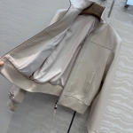 Кожаный бомбер  Brunello Cucinelli Артикул LUX-136139. Вид 3