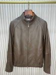 Кожаная куртка Brunello Cucinelli Артикул LUX-136960. Вид 1
