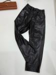 Кожаные брюки Yves Saint Laurent Артикул LUX-137090. Вид 2