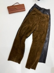Замшевые  брюки Yves Saint Laurent Артикул LUX-137091. Вид 4