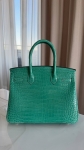 Сумка женская Birkin, 30, GHW Crocodile Porosus Hermes Артикул LUX-137310. Вид 2