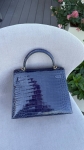  Сумка женская Kelly, 25, GHW Crocodile Porosus Hermes Артикул LUX-137311. Вид 3