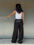Кожаные брюки Yves Saint Laurent Артикул LUX-137562. Вид 3