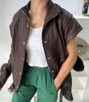 Кожаные бомбер  Yves Saint Laurent Артикул LUX-137565. Вид 4