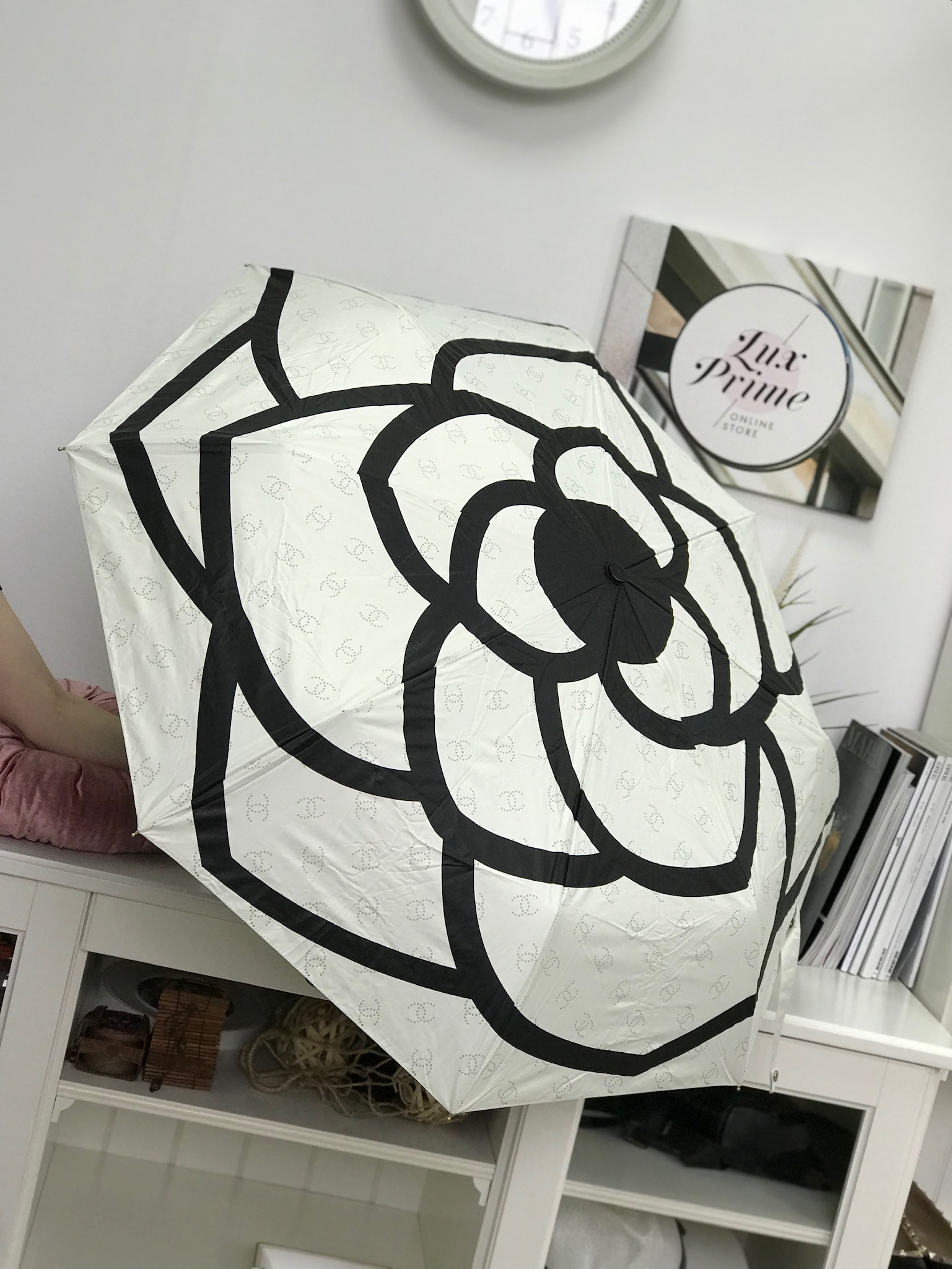 Зонт Chanel LUX-17530 фото Зонт Chanel Артикул LUX-17530