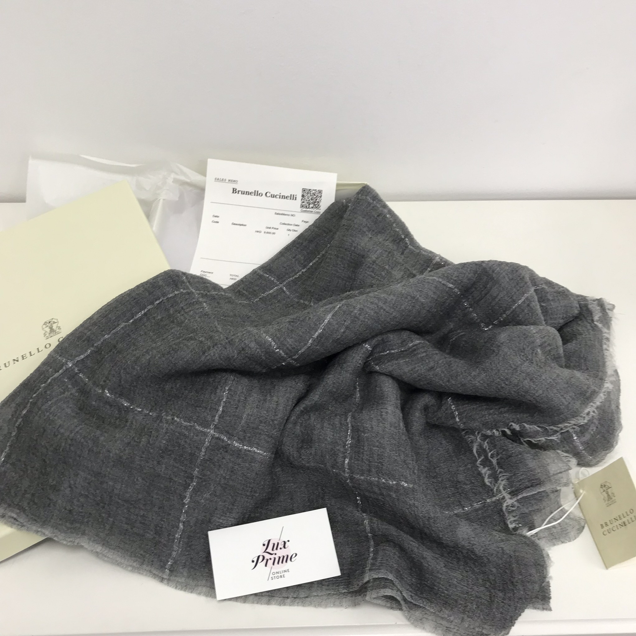 Платок Brunello Cucinelli LUX-18340 фото Платок Brunello Cucinelli Артикул LUX-18340