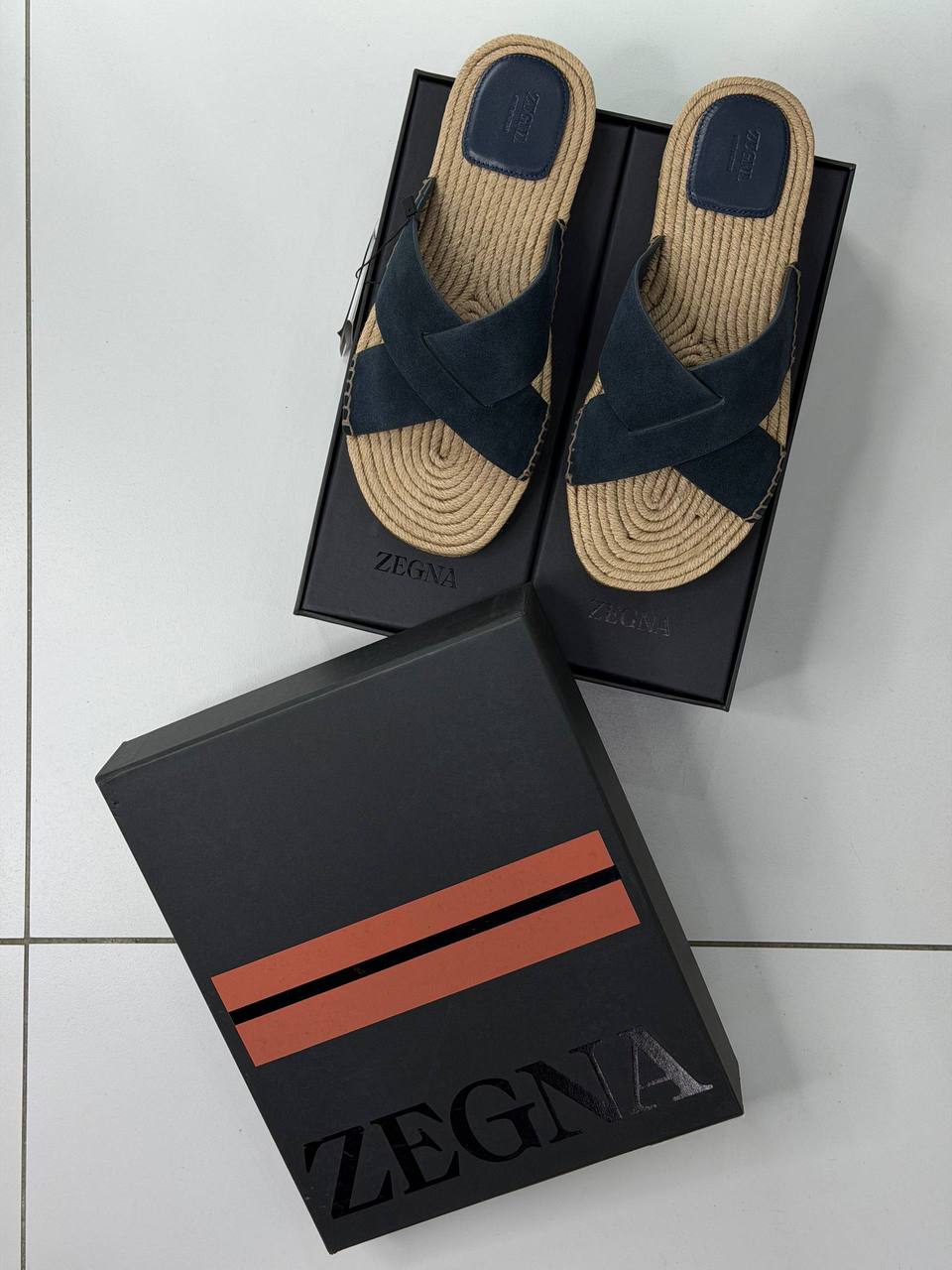 Шлепанцы ZEGNA LUX-132661 фото Шлепанцы ZEGNA Артикул LUX-132661