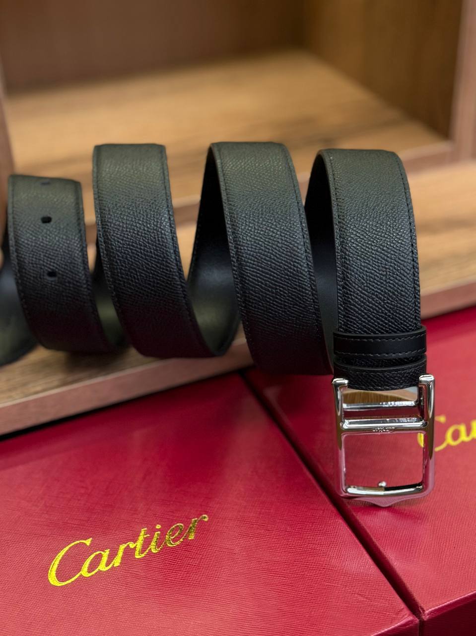 Ремень мужской Cartier LUX-133041 фото Ремень мужской Cartier Артикул LUX-133041