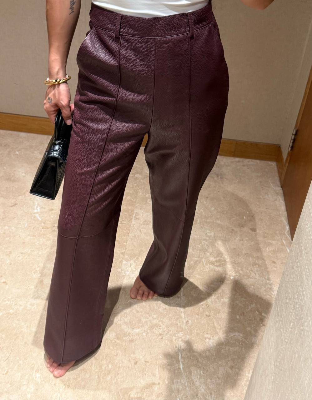 Кожаные брюки Hermes LUX-137365 фото Кожаные брюки Hermes Артикул LUX-137365
