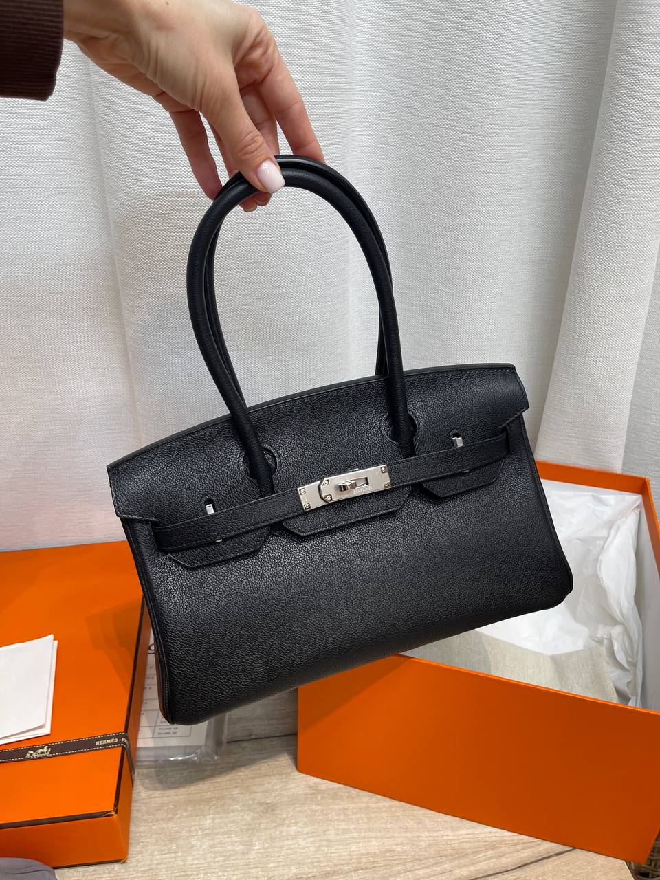 Сумка женская Birkin Shoulder Light 29 cm Hermes LUX-132598 фото Сумка женская Birkin Shoulder Light 29 cm Hermes Артикул LUX-132598