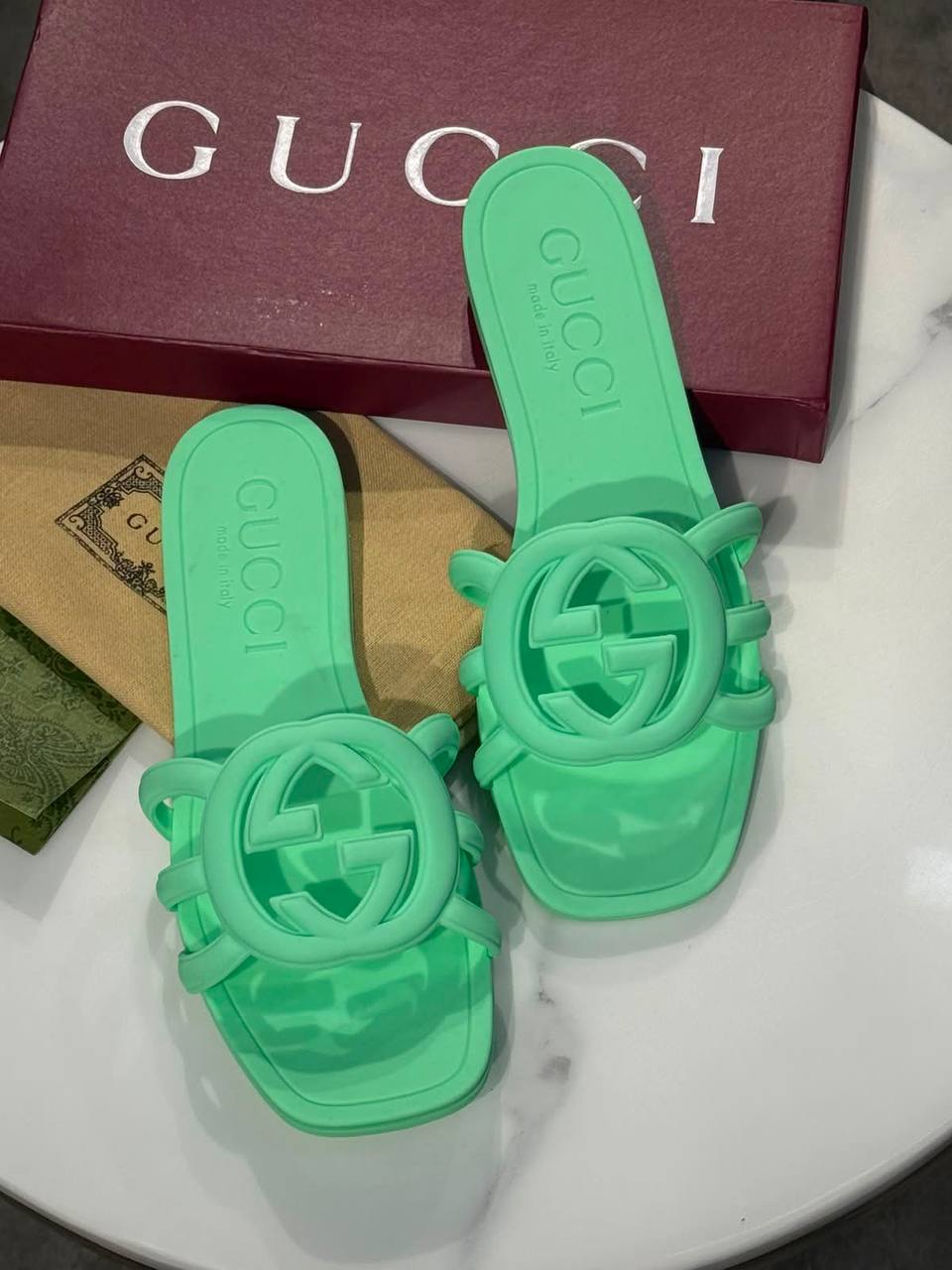 Шлепанцы Gucci LUX-134575 фото Шлепанцы Gucci Артикул LUX-134575