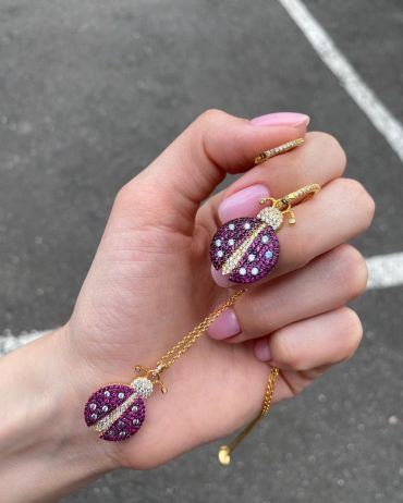 Серьги  LUX-32459