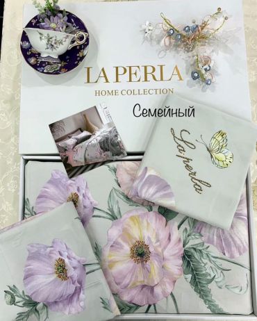 Комплект постельного белья семейный  La Perla LUX-33054