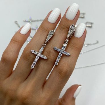 Серьги  LUX-33427