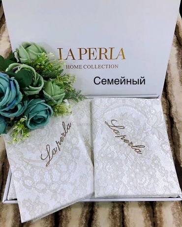 Комплект постельного белья семейный  La Perla LUX-33051