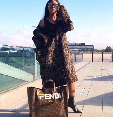 Двухстороннее пальто Fendi LUX-36554