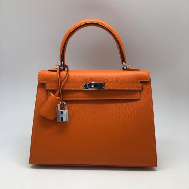 Сумка женская Hermes Kelly 25 cm,Epsom Color Orange Hermes LUX-37271