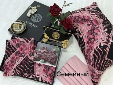 Комплект постельного белья  Versace LUX-37643
