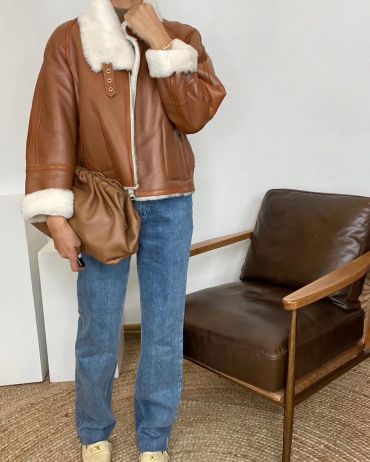 Двухсторонняя дубленка  Burberry LUX-39060